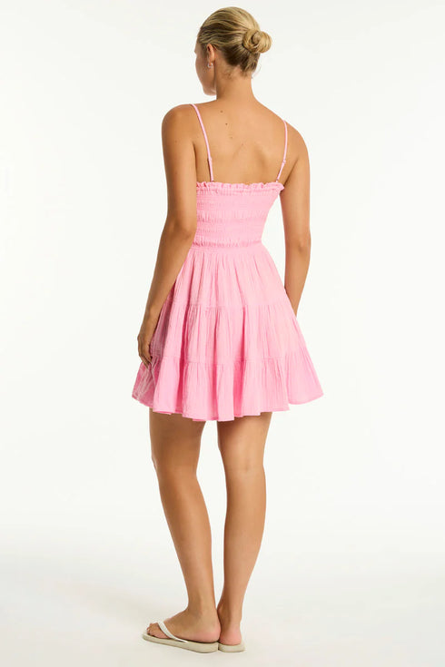 Sea Level Sunset Short Bandeau Dress